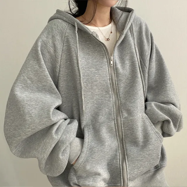 【Uicy】韓版小眾寬鬆慵懶風休閒連帽外套 小可愛背心衣服女 J32
