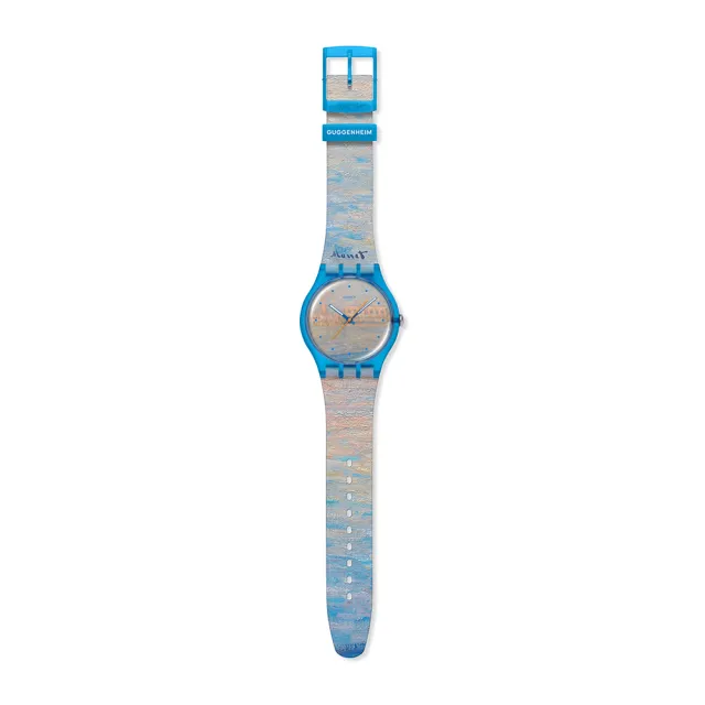 【SWATCH】MONET`S PALAZZO DUCALE 莫內《總督宮》/古根漢美術館聯名 SO29Z150 (41mm)