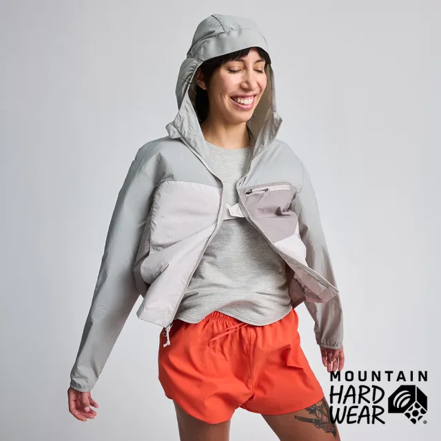 【Mountain Hardwear】Wind Veil Hooded Jacket W 輕量防風連帽外套 弦月灰/城霧/風暴來襲 #2146771
