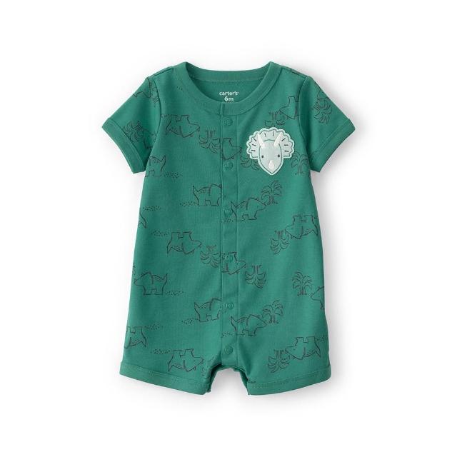 【Carter’s】嬰兒 純棉短袖遊戲褲（連身裝）（原廠公司貨  童裝 嬰兒裝 遊戲褲）