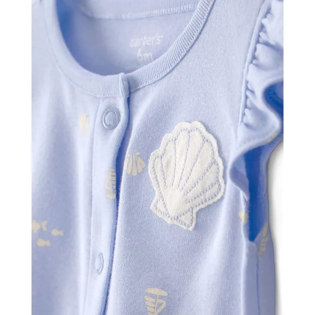 【Carter’s】嬰兒 純棉短袖遊戲褲（連身裝）（原廠公司貨  童裝 嬰兒裝 遊戲褲）