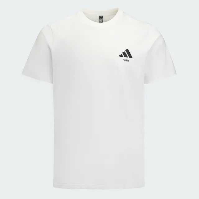 【adidas 愛迪達】Taipei Gfx Tee 男 T恤 運動上衣 休閒短袖 白 亞版 透氣(KF2470)