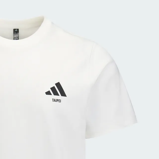 【adidas 愛迪達】Taipei Gfx Tee 男 T恤 運動上衣 休閒短袖 白 亞版 透氣(KF2470)