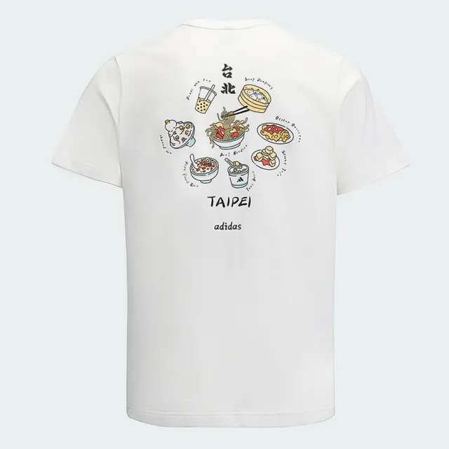 【adidas 愛迪達】Taipei Gfx Tee 男 T恤 運動上衣 休閒短袖 白 亞版 透氣(KF2470)