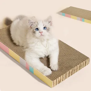 【Pet’s Need 霈尼】彩虹糖平面貓抓板(貓抓板 貓玩具 貓窩 喵仙兒)
