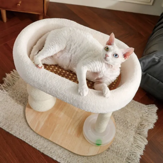 【MIAO FAIRY 喵仙兒】雙柱睡窩劍麻貓跳台(貓抓窩/貓玩具)