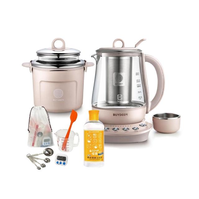 【BUYDEEM 北鼎】頂級多功能烹煮壺 燉煮壺 快煮壺 1500ml-粉漾壺 K2691-公司貨(+料理工具組+橘寶去污粉)