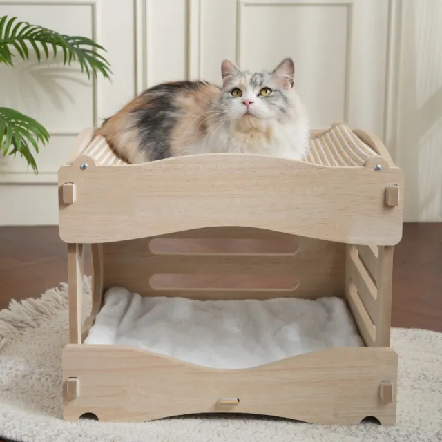 【MIAO FAIRY 喵仙兒】簡約上下舖劍麻睡窩(貓抓窩/貓玩具)