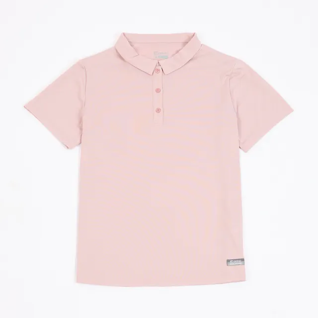 【ADISI】女緹花快排抑菌消臭POLO衫 AL2611024 裸粉 S-3XL｜透氣 吸濕排汗 防臭 彈性 排汗衣