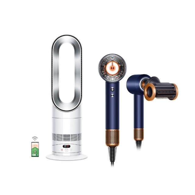 【dyson 戴森】HD16 吹風機 溫控 負離子(普魯士藍限定色) + AM15 涼暖風扇 (超值組)