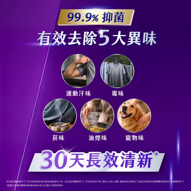【熊寶貝】抗皺護型護衣精補充包910g 2包(清新白麝香/晨光梔子花)