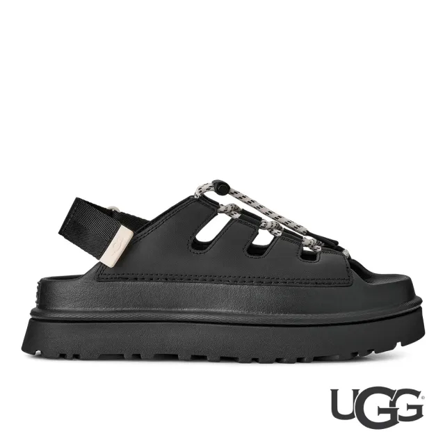 【UGG】涼鞋女鞋 厚底涼鞋 抽繩涼鞋 GoldenGlow Toggle 黑色 UG1179370BLK
