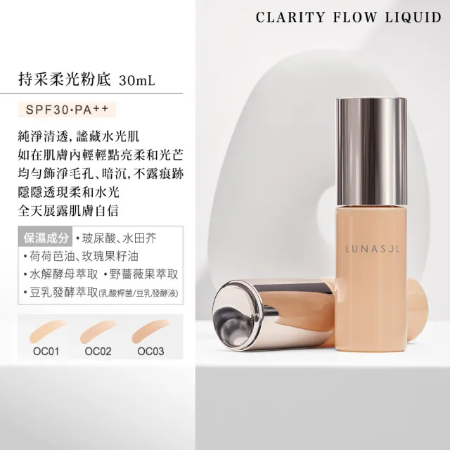 【Kanebo 佳麗寶】LUNASOL 持采柔光粉底 30mL(多色任選_加贈正貨防曬*)