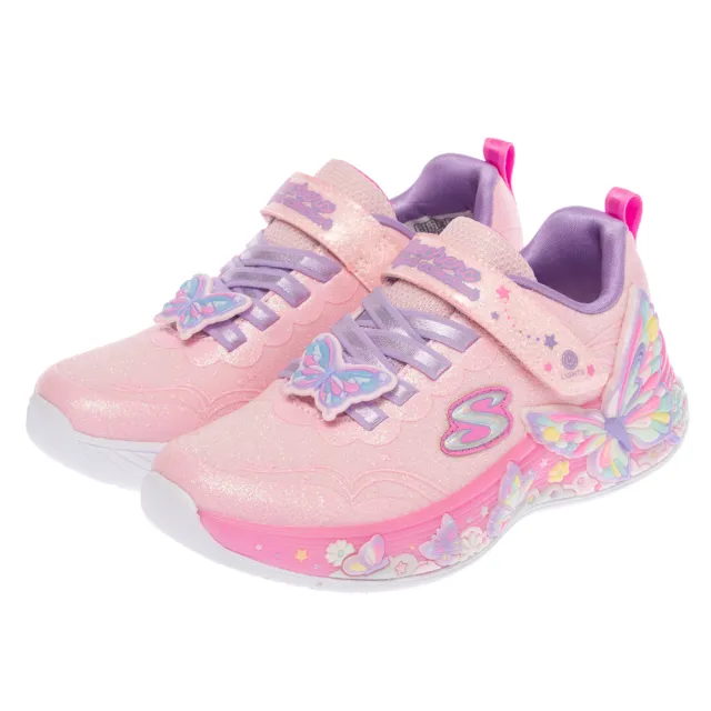 【SKECHERS】女童系列 女童鞋 運動鞋 燈鞋 BUTTERFLY BLISS (303065LLPMT)