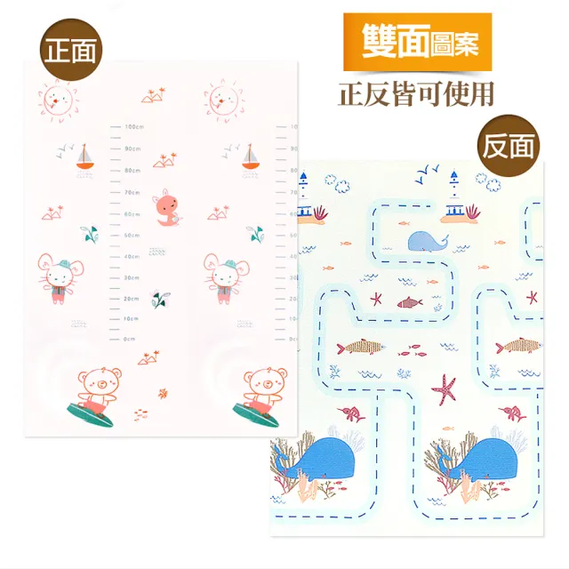 【LOG 樂格】XPE 客製化 自由剪裁遊戲爬行地墊 居家地墊 歡樂旅行/鯨魚歷險(每10公分計價)