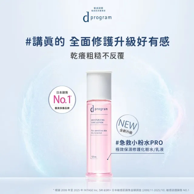 【d program 敏感話題】極效化妝水加倍組(淨膚/保濕任選)