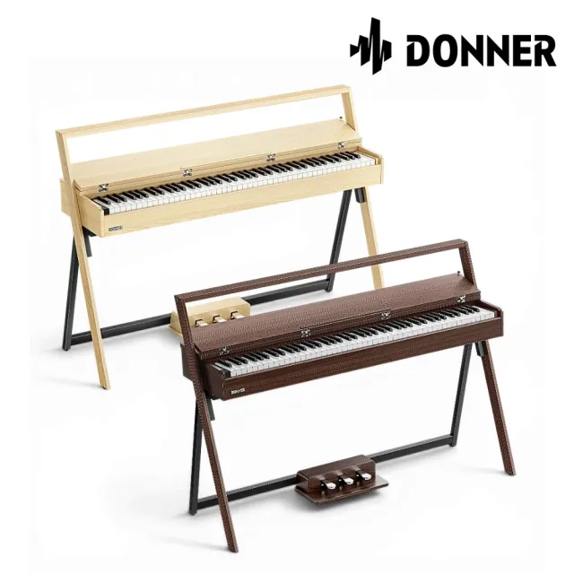 【Donner】OURA R300 88鍵電鋼琴 兩款色系/極簡不凡(數位鋼琴 電子琴 數位電鋼琴 直立式 平台式)