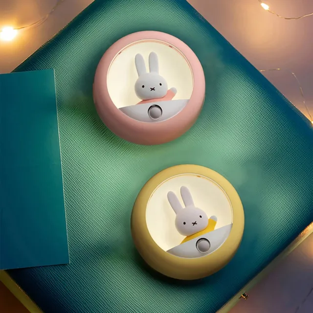 【Miffy 米飛】Miffy 可愛運動感應夜燈(2色/小夜燈/LED燈/禮物)
