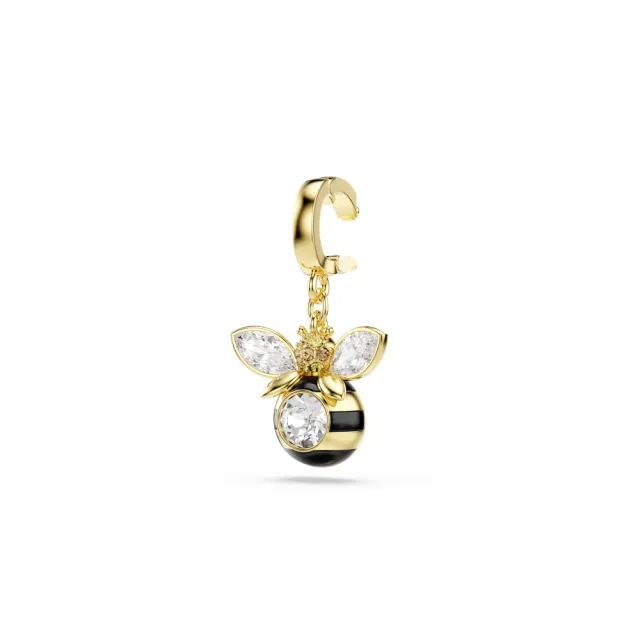 【SWAROVSKI 施華洛世奇】官方直營 Idyllia Charm 蜜蜂混合式切割 漸層色  鍍金色色調 | 5743132