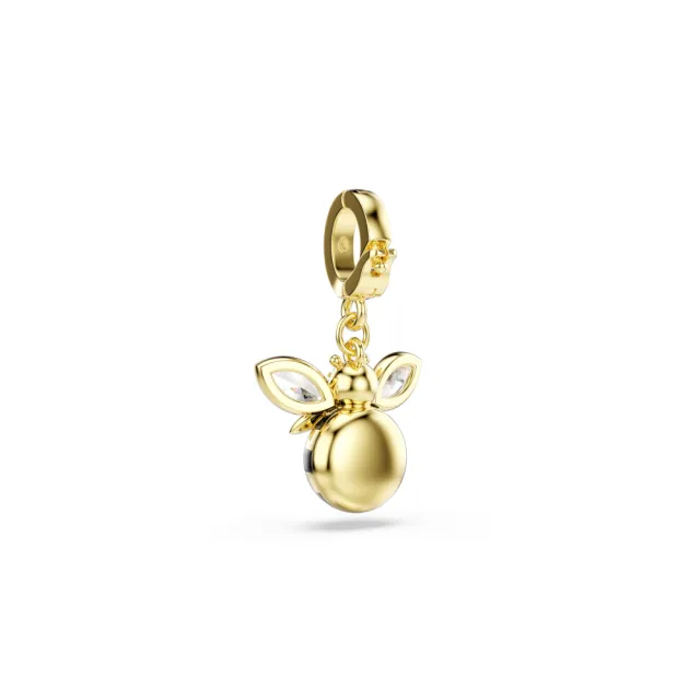 【SWAROVSKI 施華洛世奇】官方直營 Idyllia Charm 蜜蜂混合式切割 漸層色  鍍金色色調 | 5743132