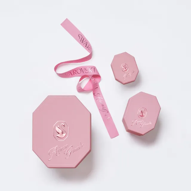【SWAROVSKI 施華洛世奇】官方直營 Ariana Grande x Swarovski Y形項鏈 水晶珍珠 心形 鍍白金色 | 5720855