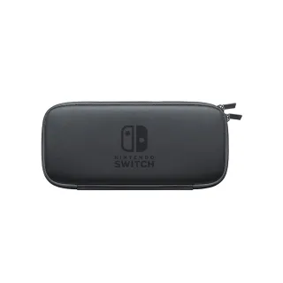 【Nintendo 任天堂】NS Switch 主機收納包 灰色 附螢幕保護貼(台灣公司貨)