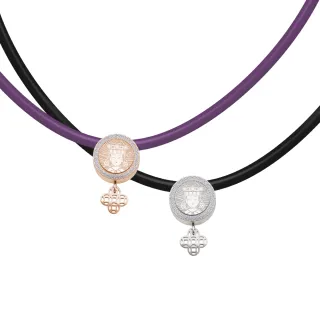 【&MORE 愛迪莫】開運媽祖 花開富貴健康鈦項鍊 能量項鍊 鈦鍺項鍊 項圈(白鋼 玫瑰金 祈福加持 送禮推薦)