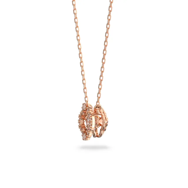 【SWAROVSKI 施華洛世奇】官方直營 Una 項鏈 幸運草 玫瑰金色/藍色 (2色任選)