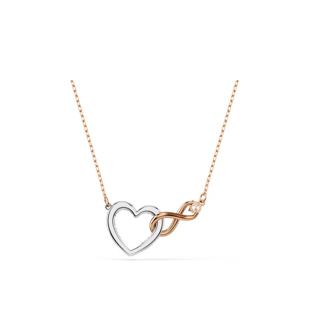 【SWAROVSKI 施華洛世奇】官方直營 Hyperbola 項鏈 無限符號和心形 | 5518865
