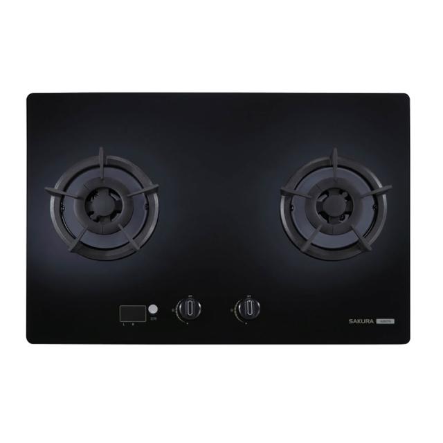【SAKURA 櫻花】二口大面板智控雙定時易清檯面爐(G2627G 原廠技師到府 基本安裝)