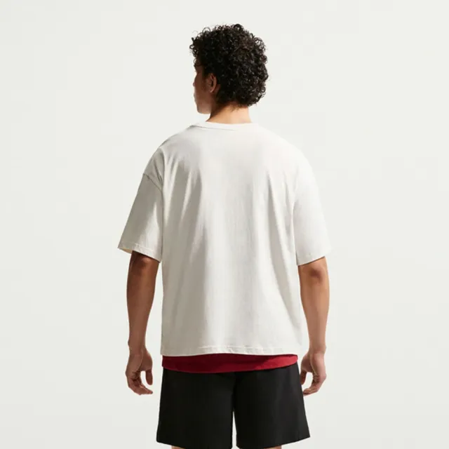 【NIKE 耐吉】AS M NL SS BOXY KNIT TOP 男 短袖上衣 運動 休閒 寬鬆 米白(II4380030)