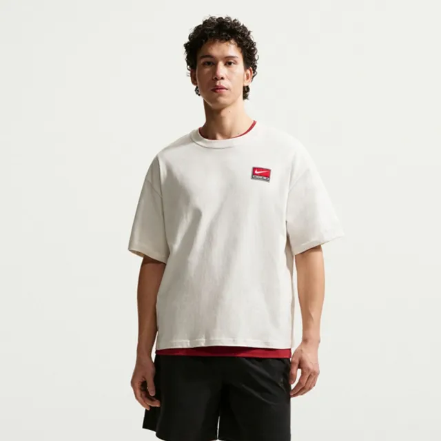 【NIKE 耐吉】AS M NL SS BOXY KNIT TOP 男 短袖上衣 運動 休閒 寬鬆 米白(II4380030)