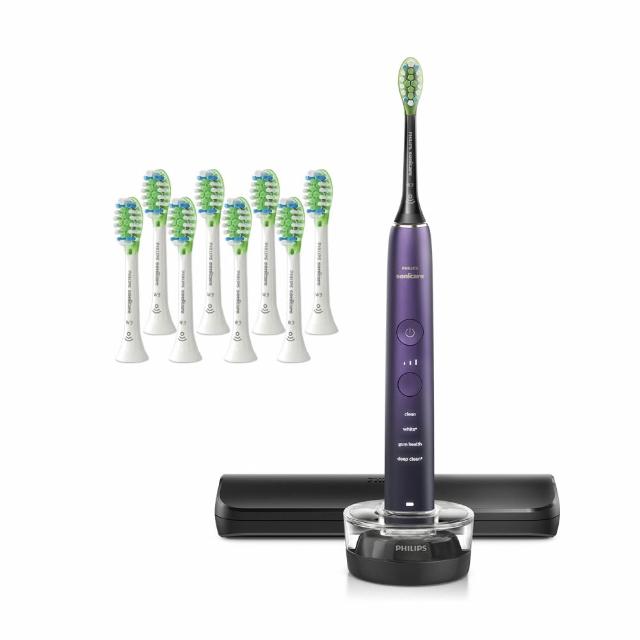 【Philips 飛利浦】官方直營 Sonicare亮白隨行智能鑽石音波電動牙刷 HX9911/69 紫鑽