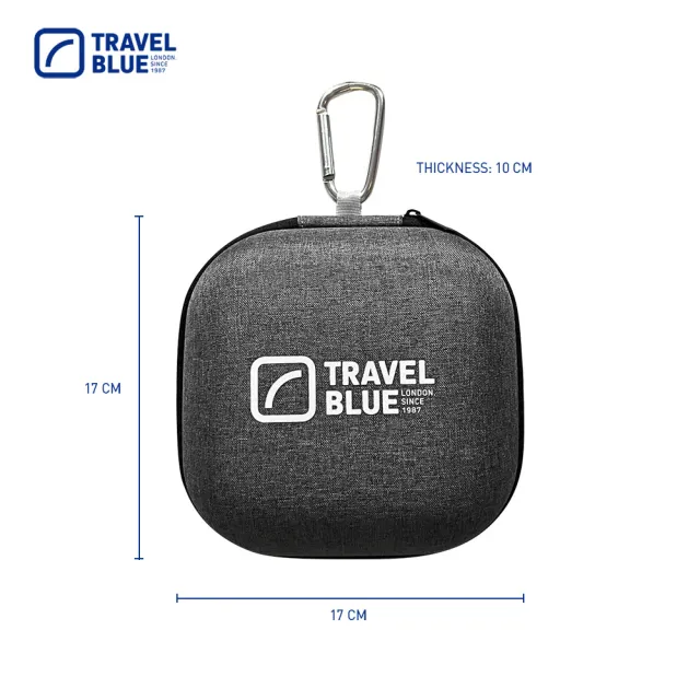 【Travel Blue 藍旅】涼感頸枕收納套組 2色可挑(涼感護頸枕 涼感飛機枕 涼感材質_保固36個月)