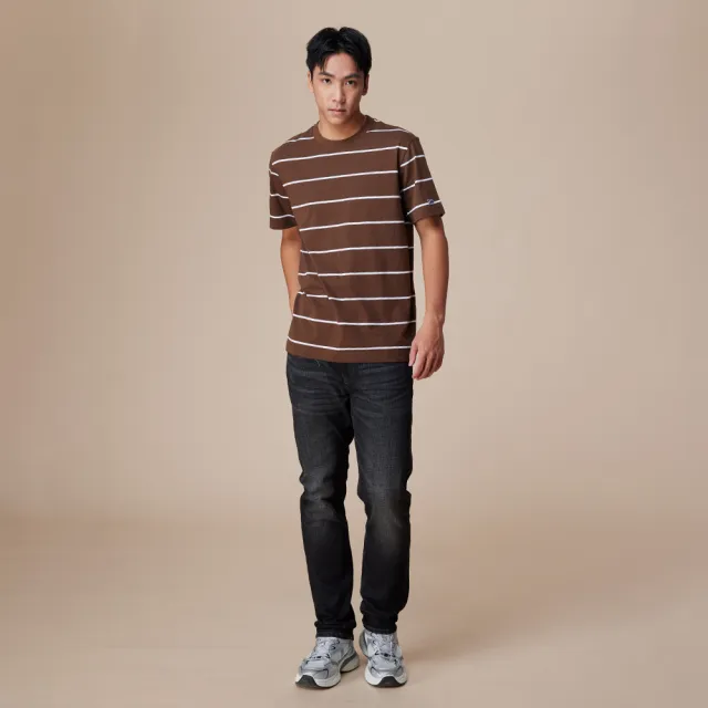 【Lee】男裝 短袖T恤 / 細條紋 共2色 舒適版型 / LB602021727 LB602021K11
