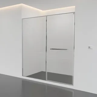 【ATENA】雙向細邊框淋浴門 / 0元升級防爆膜(總寬120~150cm x 總高190cm / 含安裝)