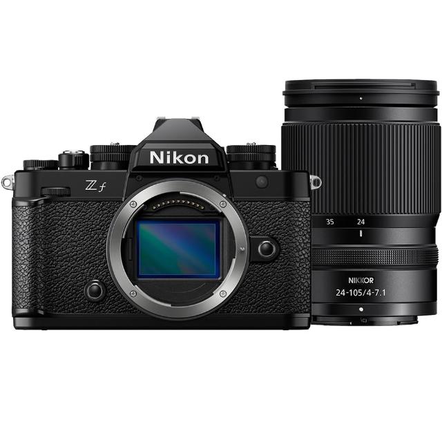 【Nikon 尼康】ZF KIT 附 Z 24-105mm F4-7.1 旅遊鏡組 黑色 (公司貨) 全片幅無反微單眼相機