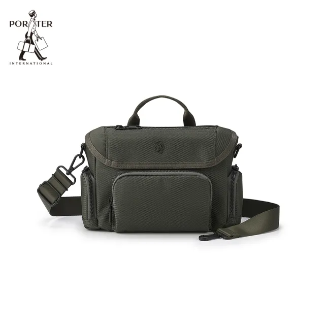 【PORTER INTERNATIONAL】理性秩序MATRIX斜背包-S(靜謐灰)