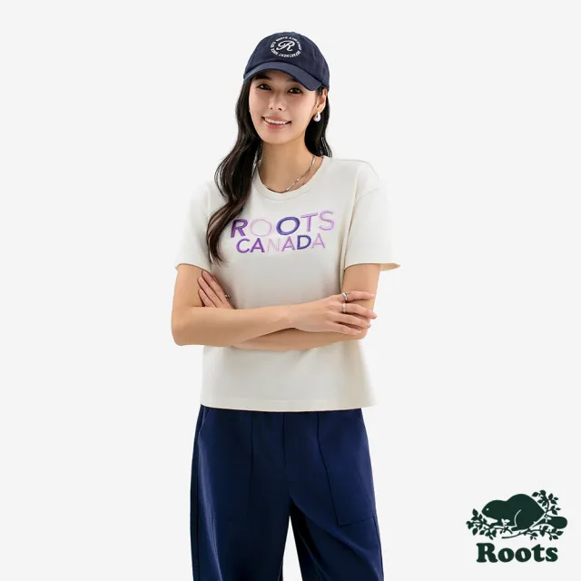 【Roots】Roots 女裝- SPRING SHADES RELAXED 短袖上衣(象牙白)