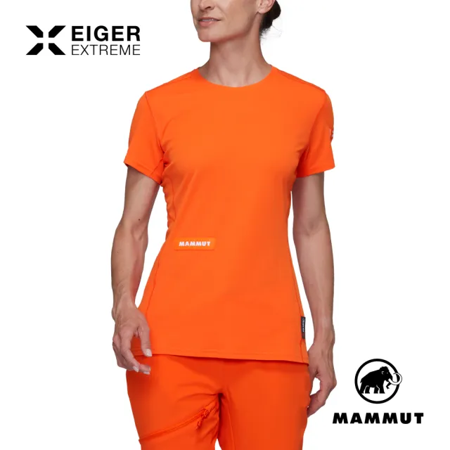 【Mammut 長毛象】Eiger Nordwand FL T-Shirt W 極限艾格短袖排汗衣 艾格橘 女款 #1017-06900