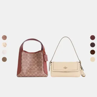 【COACH】蔻馳官方直營 ETTA 小號翻蓋單肩包/HADLEY 半月包 斜背包-多款任選(CCV63/78800)