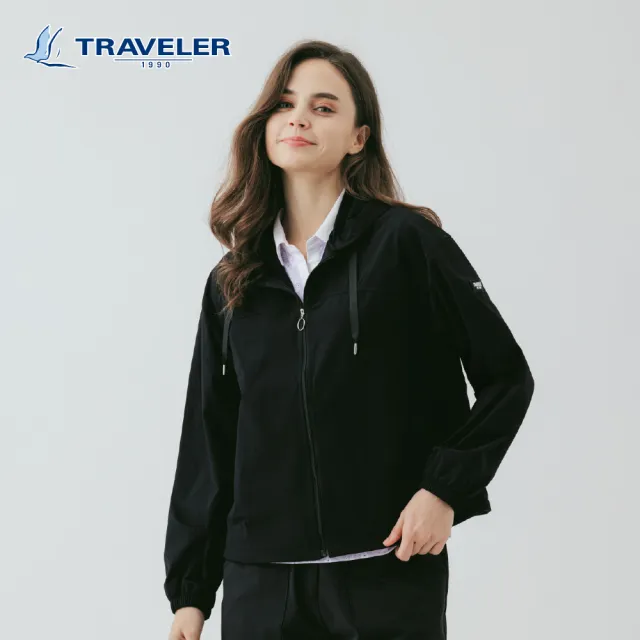 【TRAVELER 旅行者】女款涼感彈性防潑水抗UV外套(帽馬尾結構)｜261TR209