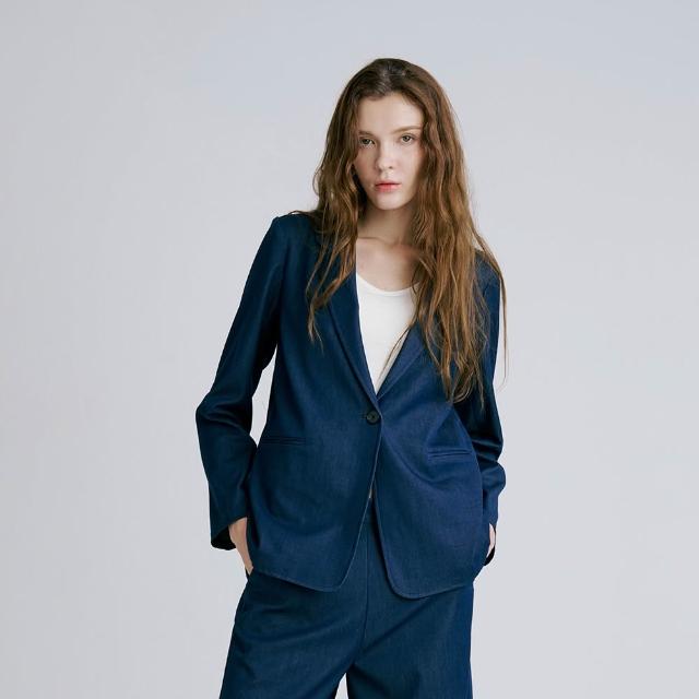 【giordano ladies】26SS 天絲牛仔西裝外套(02376024)