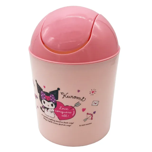 【SANRIO 三麗鷗】酷洛米圓筒垃圾桶超值2件組(2色各1)