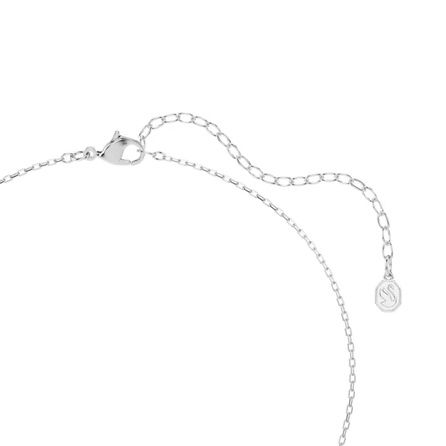 【SWAROVSKI 施華洛世奇】官方直營 Connexus 鏈墜 水晶珍珠 藍色 鍍白金色 | 5741331 (情人節禮物)
