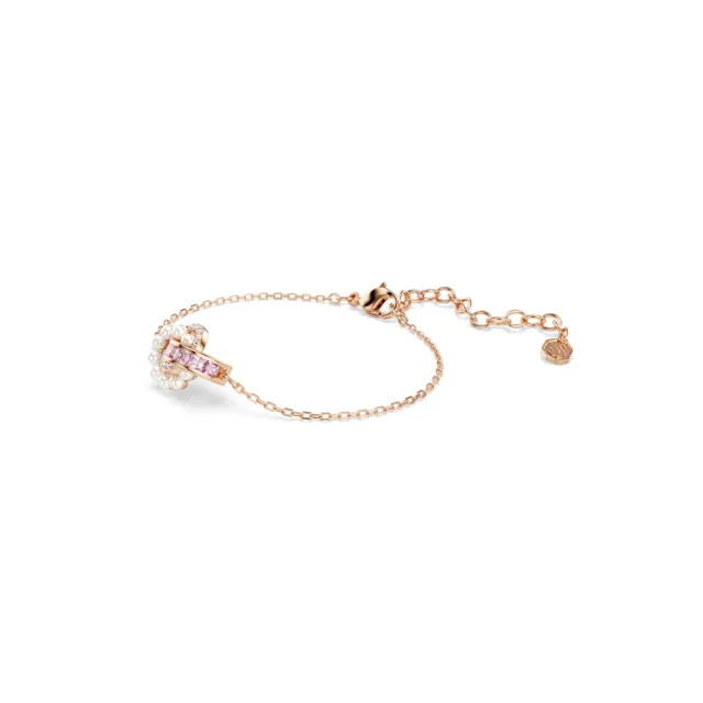 【SWAROVSKI 施華洛世奇】官方直營 Connexus 手鏈 水晶珍珠 粉紅色  | 5741336 (情人節禮物)