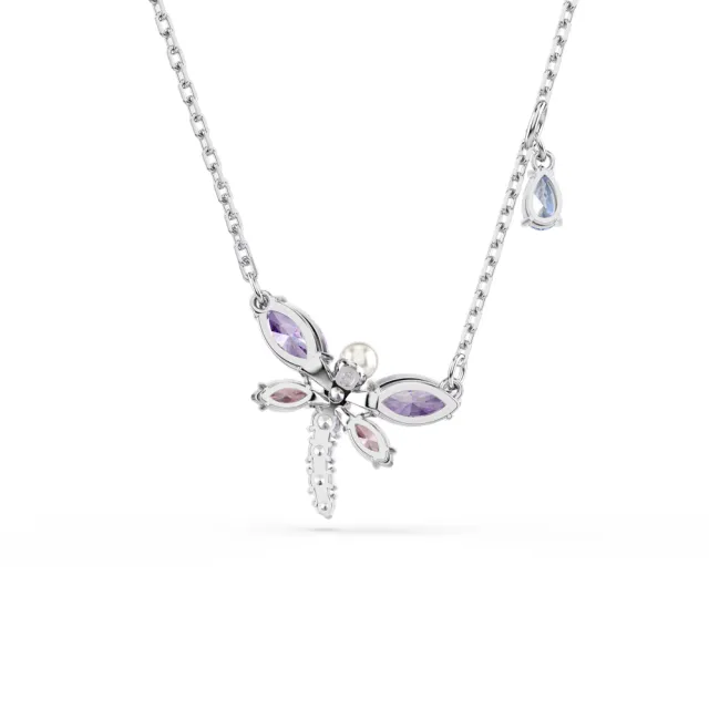 【SWAROVSKI 施華洛世奇】官方直營 Ariana Grande x Swarovski 蜻蜓鏈墜 混合式切割 漸層色 | 5737383