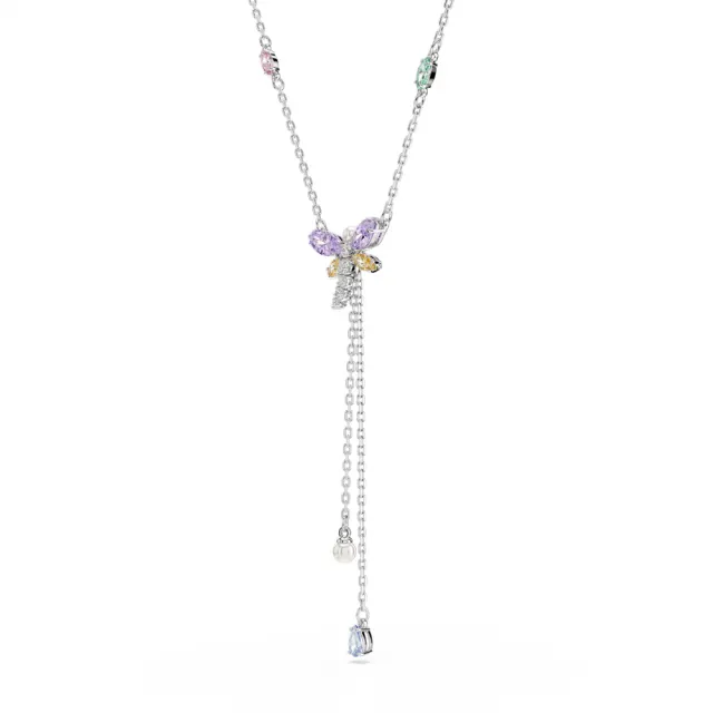 【SWAROVSKI 施華洛世奇】官方直營 Ariana Grande x Swarovski 蜻蜓Y形項鏈 漸層色 混合式切割 |5749183