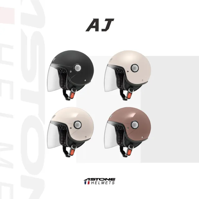 【ASTONE】官方直營-AJ 極輕量 3/4半罩式安全帽(素色/AW15)