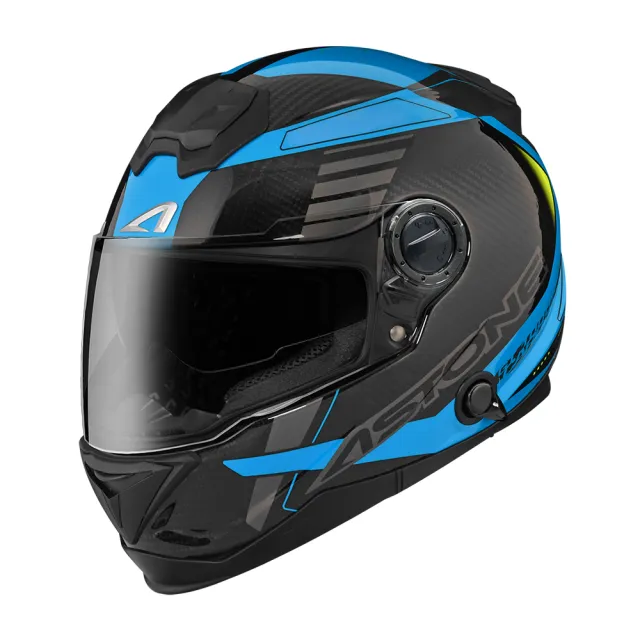 【ASTONE】官方直營-GT1000F AC12 2023 透明碳纖/藍(碳纖維 全罩式 安全帽)